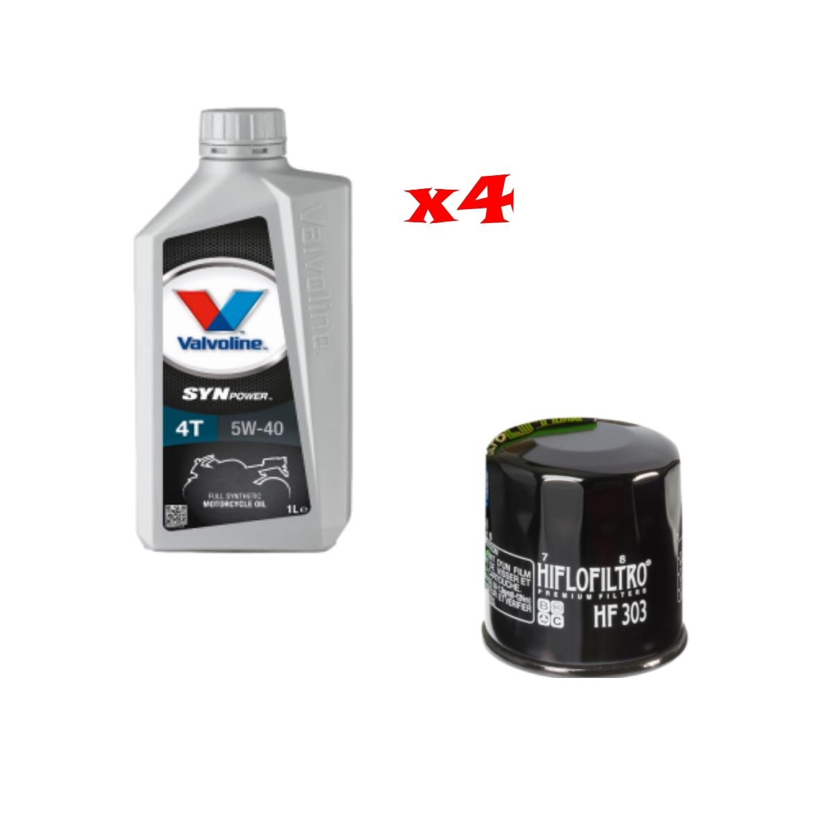 Kit Tagliando Lt Di Valvoline Syn Power W E Filtro Hiflo Hf