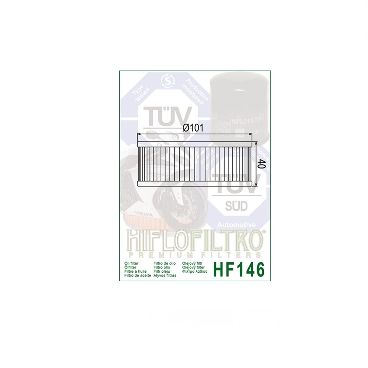 Filtro Olio Hiflo Filtro Hf Per Beta Rr Fantic Caballero Hm Cre Yamaha Tzf Filtri Olio