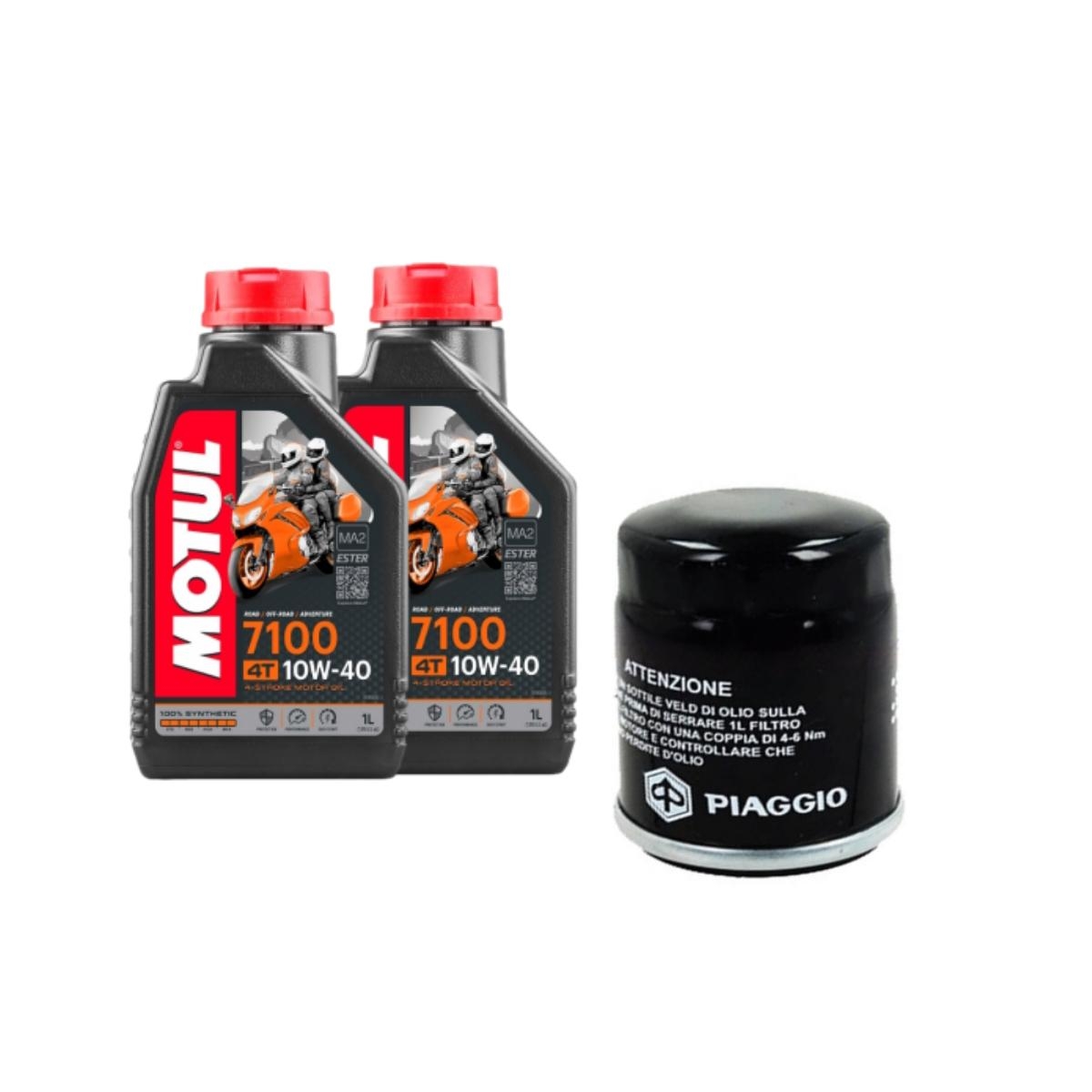 Kit Tagliando Lt Di Motul W E Filtro Originale Piaggio Per Piaggio Da A Kit