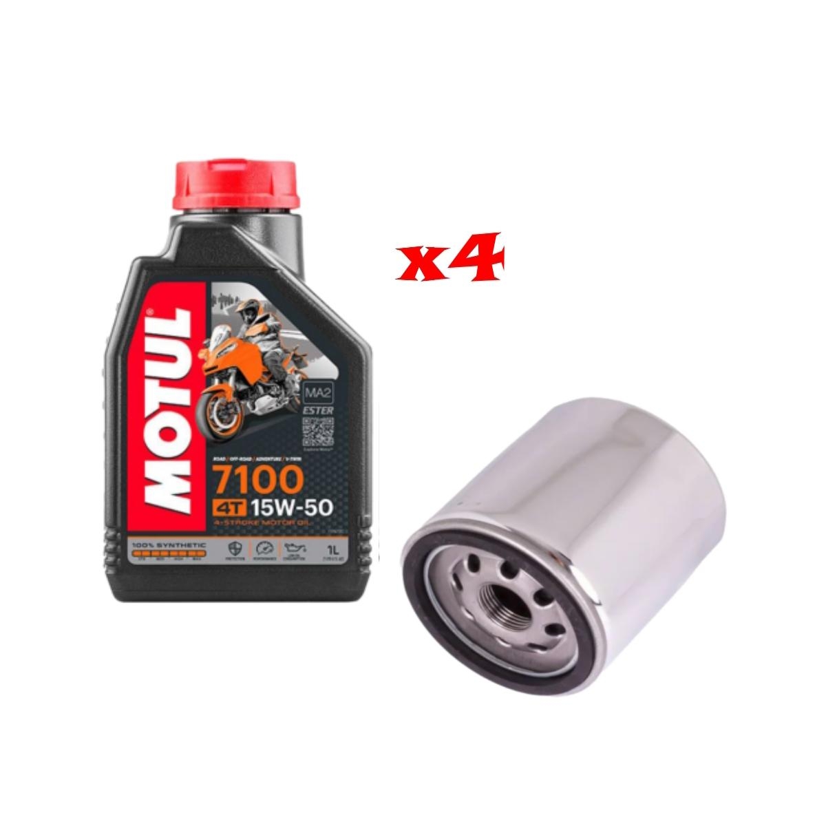 Kit Tagliando Lt Di Motul W E Filtro Champion Cof Per