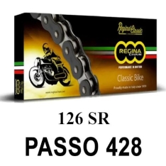 Immagine 0 di 405803015 catena regina passo 428 126SR senza o-ring 140 maglie colore nera thumbnail