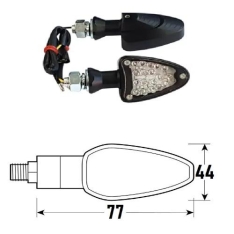 Immagine 0 di 404120105 freccia a led iron coppia neri thumbnail