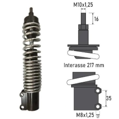 Immagine 1 di 406200210 ammortizzatore anteriore per piaggio vespa gtv gts 125 150 200 250 300cc thumbnail