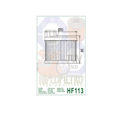 Immagine 1 di Filtro Olio Hiflo Filtro HF112 per Honda CBR CRF Kawasaki Ninja thumbnail