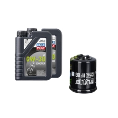 Immagine 1 di Kit Tagliando 2 LT di Liqui Moly 0w30 e Filtro Hiflo HF183 per Piaggio da 125 a 250 thumbnail