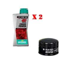 Immagine 1 di Kit Tagliando 2 LT di Motorex Cross Power 10w50 e Filtro Hiflo HF184 per Piaggio Beverly Aprilia Scarabeo Atlantic Gilera Fuoco thumbnail