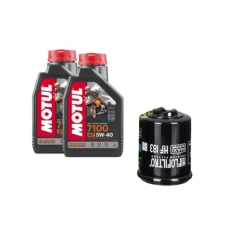 Immagine 1 di Kit Tagliando 2 LT di Motul 7100 05w40 e Filtro Hiflo HF183 per Piaggio da 125 a 250 thumbnail