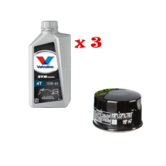 Immagine 1 di Kit Tagliando 3 LT di Valvoline Syn Power 10w40 e Filtro Hiflo HF 147 per Yamaha T-Max 500 530 Xciting 500 thumbnail