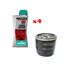 Immagine 1 di Kit Tagliando 4 LT Di Motorex Cross Power 10w50 e Filtro Originale Ducati per Ducati Hypermotard Scambler Multistrada Monster XDiavel thumbnail