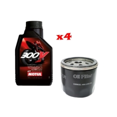 Immagine 1 di Kit Tagliando 4 LT Di Motul 300v 15w50 e Filtro Originale Ducati per Ducati Hypermotard Scambler Multistrada Monster XDiavel thumbnail