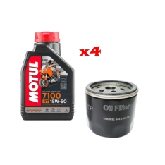 Immagine 0 di Kit Tagliando 4 LT Di Motul 7100 15w50 e Filtro Originale Ducati per Ducati Hypermotard Scambler Multistrada Monster XDiavel thumbnail