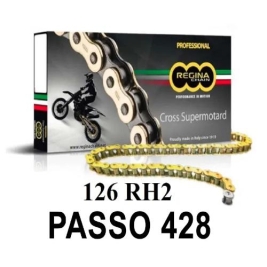 405801630 catena 126rh2 140 maglie passo 428 - oro mandelli