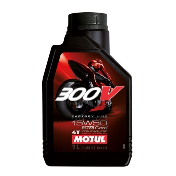 Olio Motul 300V 15w50 100% Sintentico Factory line road 4t Tecnologia ESTERCore 1LT - Olio motore 4t