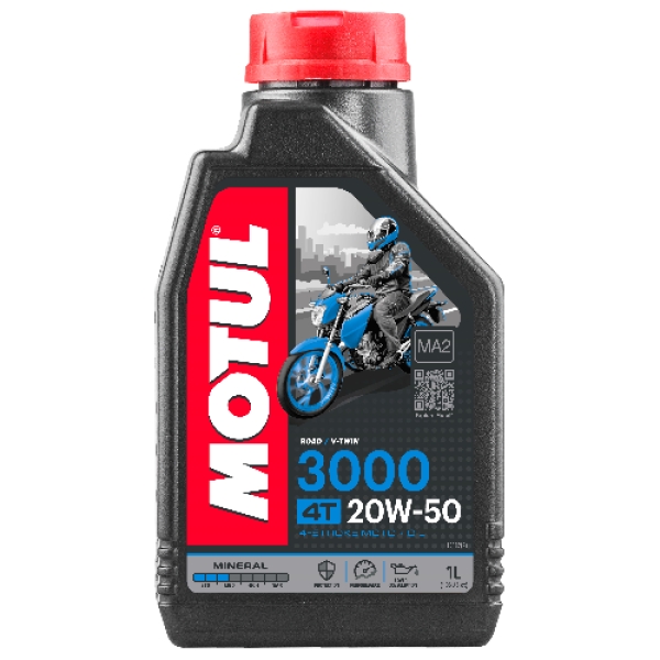 olio motul 3000 20w-50 minerale 4t 1lt - Olio motore 4t