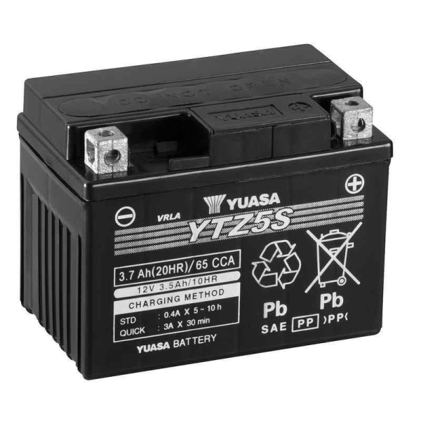 Batteria Yuasa YTZ5S (sigillata con acido a corredo) 12V 3.5AH Honda 125 KTM 250 450 525 - Batterie